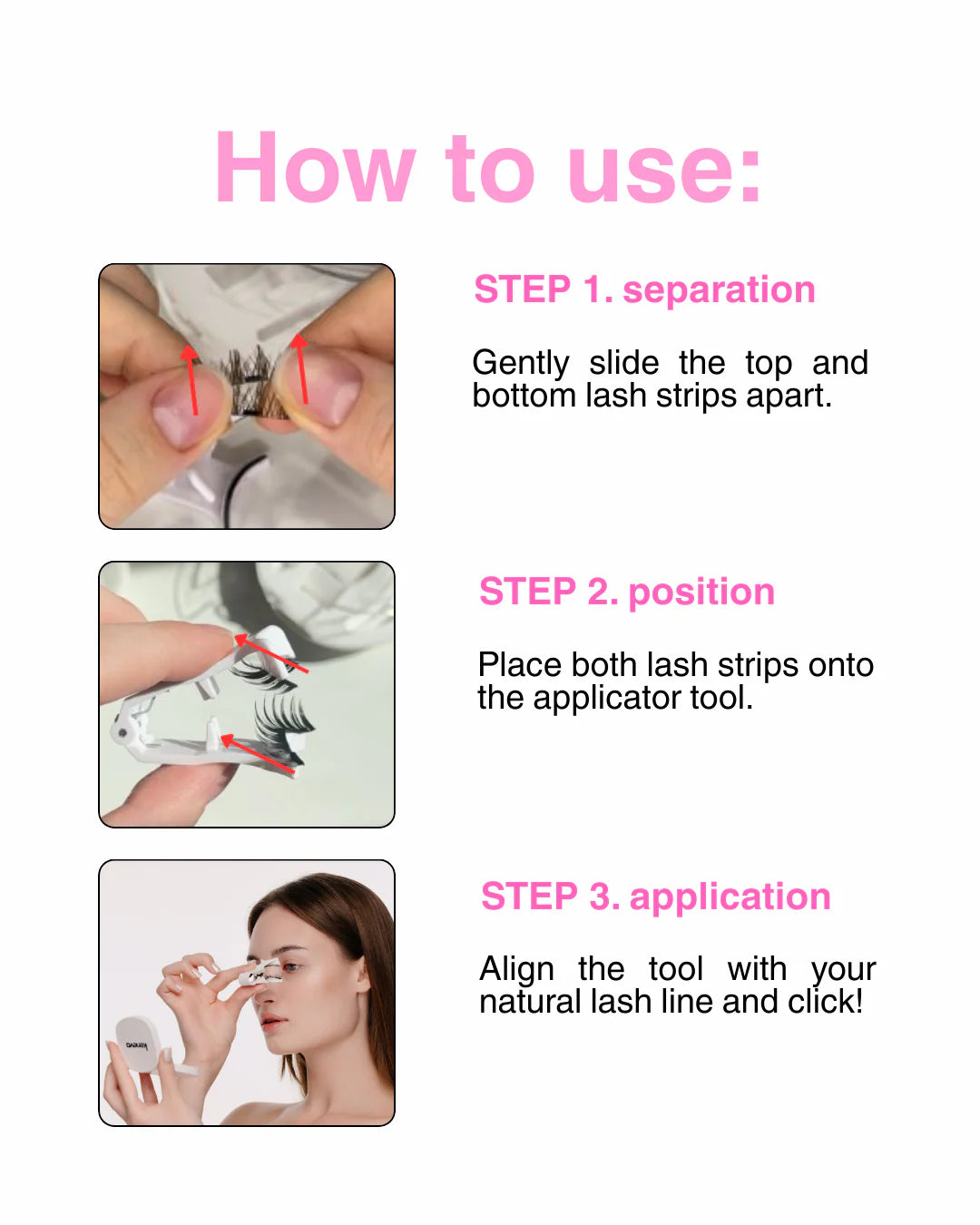 Magnetic Eyelashes Set ( with Free Applicator)
