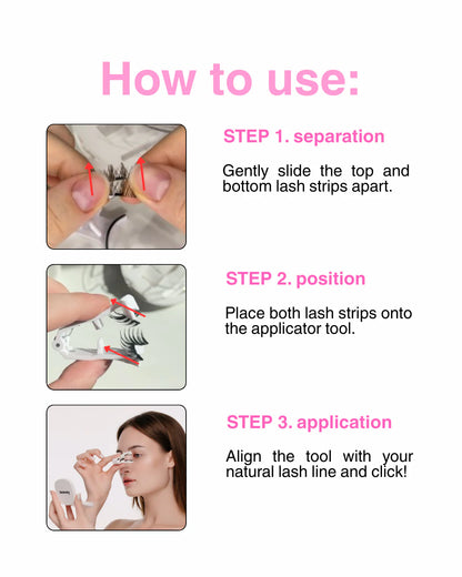 Magnetic Eyelashes Set ( with Free Applicator)